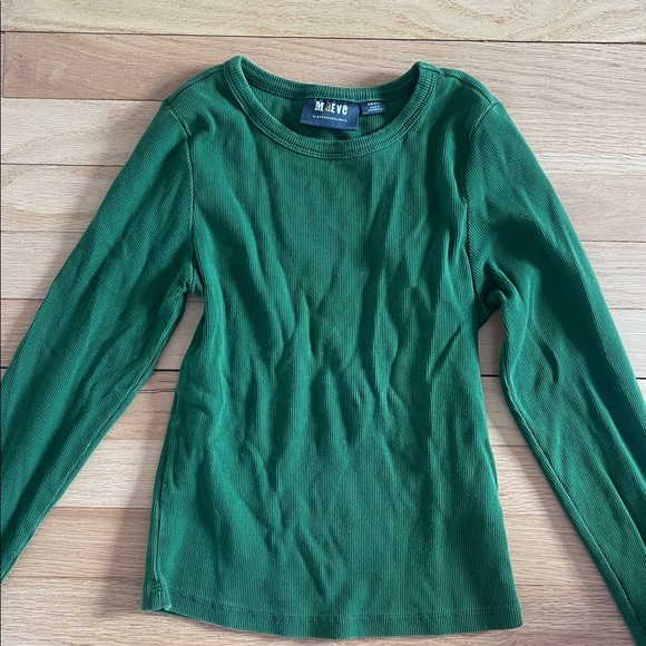 Maeve Forest Green Long Sleeve Tee size S - Picture 6 of 9